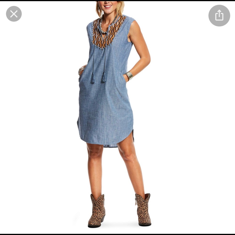 NWT Ariat Denim Dress